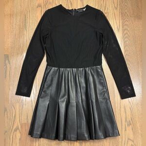 Alice and Olivia retired Faux/vegan leather minidress
